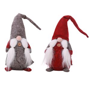 Handmade Szwedzki Tomte Santa Doll Scandinavian Gnome Plush Birthday Present Domowe ozdoby Wakacje Dekoracji Tabeli Dekor