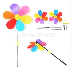 2 Pcs/Bag Windmill Toys Kids Children Garden Decoration Colorful Outdoor Spinner Wind Spinners