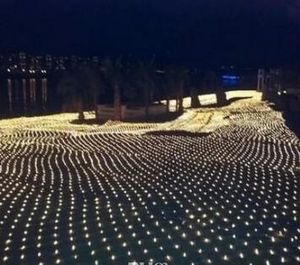 1,5 M * 1,5 M 96LED Urlaub Weihnachten lichter led net licht blinkende lichter string lichter alle über die himmel sterne kopf angeln nset AC 110 v-250 v