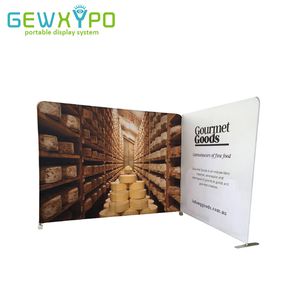 300cm and 200cm Width Straight Tension Fabric Display Stand With Graphics Printing,Trade Show Booth Portable Advertising Banner