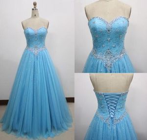 New Light Sky Blue Bridesmaid Dresses Sweetheart For Weddings Lace Tulle Long Plus Size Maid of Honor Gowns High Quality