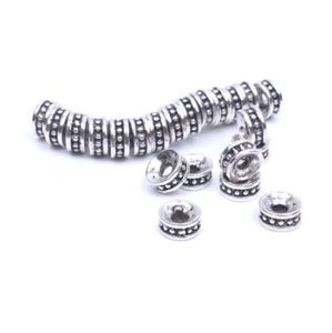 50pcs lot 6mm 8mm Tibetan silver spacer beads supplies for necklace bracelet making metal findings wholesale jewelry accessories