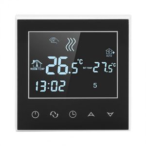 Programmierbares drahtloses WiFi-Heizungsthermostat, digitaler LCD-Touchscreen, App-Steuerung, drahtloses Thermostat-Temperaturmessgerät