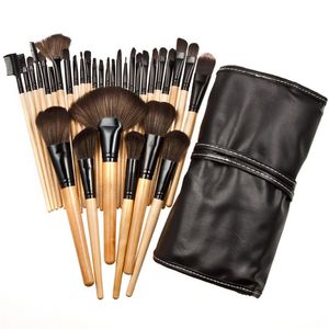 Professionell Makeup Brush Sets 24 32 st Black Pink Full Cosmetic Kit Make up Borstar för ansiktspulver Eye Shadow Foundation