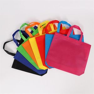 Portable Storage Totes Non-woven Shopping Bags Hand Bag Reusable Large Takeaway Packaging Market Beach Holiday Laundry Pouch