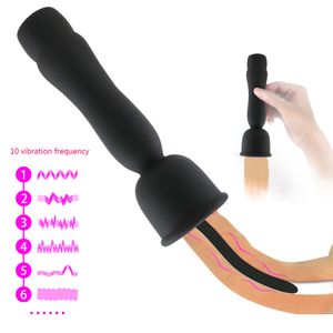 Vibrating Penis Plug Uretral Vibrador Masculino Masculino Masturbator Silicone Uretral Som Cateter Penis Dilators Brinquedo Sexo para Homens Y18100903