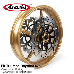 Arashi For Daytona 675 2006 - 2012 Ruota anteriore Freno a disco Rotore 2007 2008 2009 2010 2011 Street Triple 675 R 675R