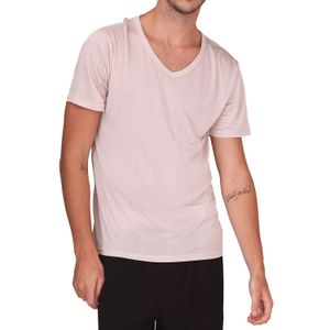 V-образные Рубашки Для Мужчин оптовых-100 чистый шелк вязать новые мужские короткие рукава V образным вырезом повседневная футболка Tee Plain Size M L XL XXL