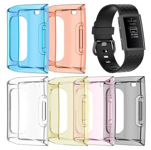 TPU Case For Fitbit Charge 3 Soft TPU Excellent Protection Silicone Case Cover Prevent Scratches For Fitbit Charge 3