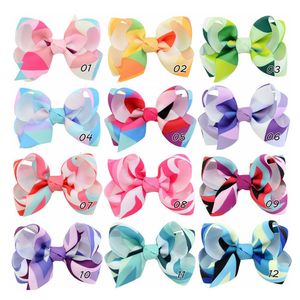 3 polegadas Rainbow Jojo Cabelo De Cabelo Arcos Bebê Meninas Crianças Crianças Na Moda Cabelo Cabelo Acessórios Clipes Festa de Aniversário Vestir-se DIY Kit