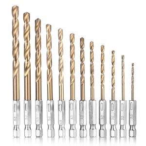 Freeshipping Drill Bit (13Pcs/lot) Drill Bit Set Tools Screw Extractor Woodworking Tools Power Twist Drill Bits Tool Six Angle Screw Metal