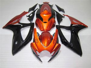 7 Gåvor Injektionsgjutning Svart Röd Alstare Corona Fairing Kit för Suzuki 2006 2007 GSXR 600 750 K6 GSXR600 GSXR750 06 07 Kroppsarbete