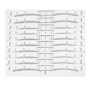 10 PÇS Régua Descartável Para Sobrancelhas Adesivo Semi Permanente Maquiagem Ferramenta Medidora De Sobrancelhas Régua Guia Para Sobrancelhas Microblading
