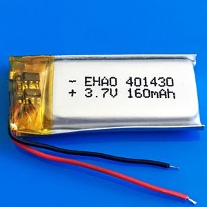 3.7 v 160 mAh LiPo Li-polimer Şarj Edilebilir Pil koruyun ile borad güç mini hoparlör Mp3 bluetooth Kaydedici kulaklık Için kulaklık 401430