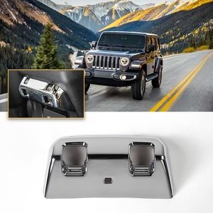 Rear Window Switch Decoration Chrome For Jeep Wrangler JL 2018 Factory Outlet High Quatlity Auto Internal Accessories