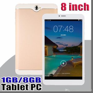 8 polegadas Dual SIM 3G Tablet PC IPS tela MTK6582 Quad Core 1GB / 8GB Android 4.4 phablet