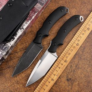 New product commando straight knife D2 blade G10 handle equipped military survival straight blade tool fixed blade hunting knife manual EDC