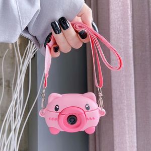 3D Cartoon Pink Pig Storage Bag Cover per TWS Apple Airpods 2 Pro Wireless Headset Crossbag Cinghia per cordino Custodia in silicone Shell