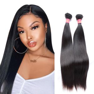 11a um doador de alta qualidade de qualidade brasileiro pacote de trama de 2pcs/lote Virgem malaia Virgin Double Double Raw Indian Human Hair Weaves Extensions