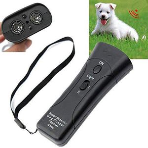 Pet Dog Repeller przeciw szczekanie Stop Trainer Trainer Trener LED Ultrasonic 3 w 1 antykorking ultradźwiękowy274a