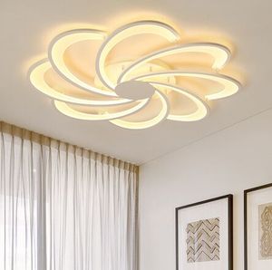 Flores criativas LED luzes de teto iluminação lâmpadas de teto para sala de estar quarto de cama casa lampara techo luminárias Myy