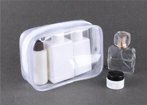 Transparent Travel Kosmetisk väska Make up Case Women Men Portable Zipper Makeup Bag Beauty Organizer Toaletterie Storage Kit Box