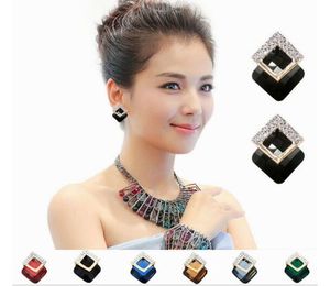 nuova versione calda coreana di orecchini con semplici orecchini a stella con orecchini in cristallo di diamanti di moda classica eleganza squisita