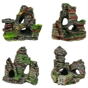 Fish Tank Landscaping Ornamental Decorations Rockery Simulation Resin Aquarium Decoration