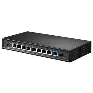 Freeshipping SP-1009 10 100 1000m 9 Gigabit Unmanaged POE Switch Wireless AP Controller Manage Access Point With PPPoE QoS Firewall Function