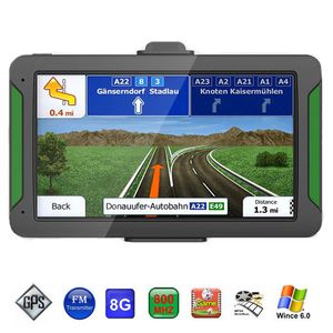 HD 7 tums bil GPS Navigator Sat Nav Navigation System FM WINCE 6.0 OS 256MB Nyaste 8GB Kartor för alla bilar