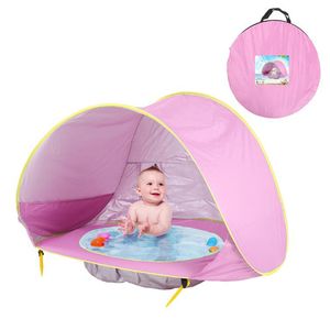 Tenda da spiaggia per bambini Tappetino per piscina con acqua Tenda da spiaggia per bambini Protezione UV Parasole portatile Protezione UV Tenda da sole Tende per bambini Mattess Regalo