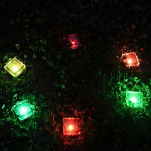 Solen Power Operated Simulation Ice Cube Light LED Tegel Night Lamp Garden Plaza Wedding Party Decoration Lighting