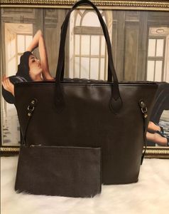 Designer-New Brown Tote Сумки с Кошельки Сумки Сумки Известный дизайнер Женщины Высочайшее Качество Сумка Сумка Женщина Сумка Укалы