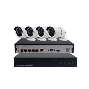 4CH MP CCTV POE KIT H POE IP kameraövervakning V Strömförsörjning och plugg