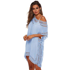 Abiti da bagno da donna Boho Abiti estivi da spiaggia larghi e casual Bikini Cover Up Dress Abbigliamento da donna Costume da bagno