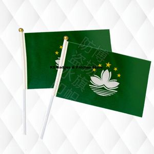 Macao el tuttu sopa bez bayrakları güvenlik topu üst el ulusal bayraklar 14 * 21 cm 10 adet bir lot