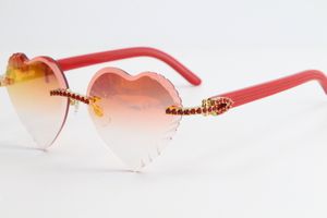 Verkaufe neue Big Stones Randlose Sonnenbrille Plank Sonnenbrille 3524012 Top Rim Focus Brillen Schlanke und längliche Dreiecksgläser Fantasievoll
