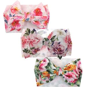 Naylon Hairbow Kız Bebek Headbands 3pcs / lot Bebek Yaylar Bebek Turban Headwraps Yenidoğanlar Fotoğrafçılık Dikmeler Haarband Kidocheese