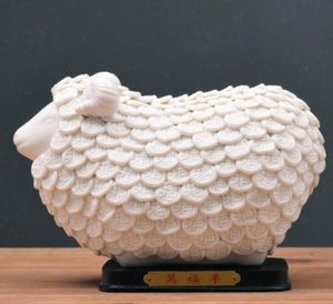 Ceramic Crafts Decoration Modern Home Jewelry Decoration Office Decorations Housewarming Gifts Wanfu Sheep