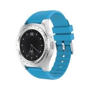Smart Watch Phone Call Bluetooth Pekskärm Användbar enhet Armbandsur med kamera SIM-kortplats Sport Smarta armband för iOS Android