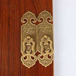 Bat chinês antigo simples botão de gaveta móveis hardware guarda-roupa armário sapato estante maçaneta da porta armário retro cone puxar
