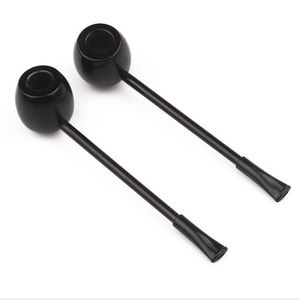 Die Fabrik verkauft direkt 140 mm Ebony Round Pot Popeye Sailor Pipe mit schlanker Verbindungsstange für Festivalgeschenke