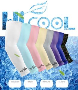 38cm Hicool Cool summer Arm Sleeve Sun Protection Anti UV Protector Summer Sports Cycling Arm Sleeve Arm Warmers Ice silk arms cover