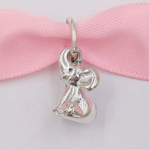 Authentic 925 Beads de Prata Sterling Pingente de Elefante Charms Encaixes Europeu Pandora Estilo Jóias Braceletes Colar 798069