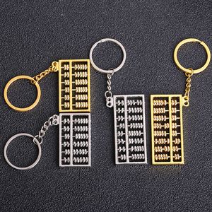 Metal 8-Gear 6-Gear Abacus Keychain Creative Car Key Pendant Business Advertising Promotion Small Presents Partihandel