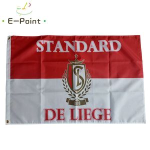 Bélgica Standard Liege FC 3 * 5 pés (90 cm * 150 cm) Bandeira de poliéster Decoração de banner voando em casa bandeira de jardim Presentes festivos
