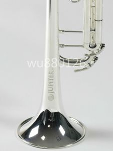 Ny god kvalitet musikinstrument Jupiter JTR1110R BB trumpet mässing Silverpläterad yta Gratis frakt med fallmunstycke Tillbehör
