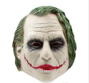 NY JOKER MASK REALISTISK BATMAN CLOWN COSTUME HALLOWEEN MASK Vuxen Cosplay Movie Full Head Latex Party Mask