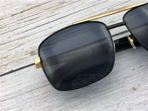 Großhandels-Sonnenbrille aus Metall mit quadratischem zweifarbigem Rahmen, klassischer Retro-Herren-Außenschutz, UV400-Brille, Top-Qualität mit orangefarbenem Gehäuse1080
