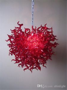 Lampadari di Murano rossi Lampadario a forma di cuore in vetro soffiato in vetro soffiato in Cina per decorazioni di nozze